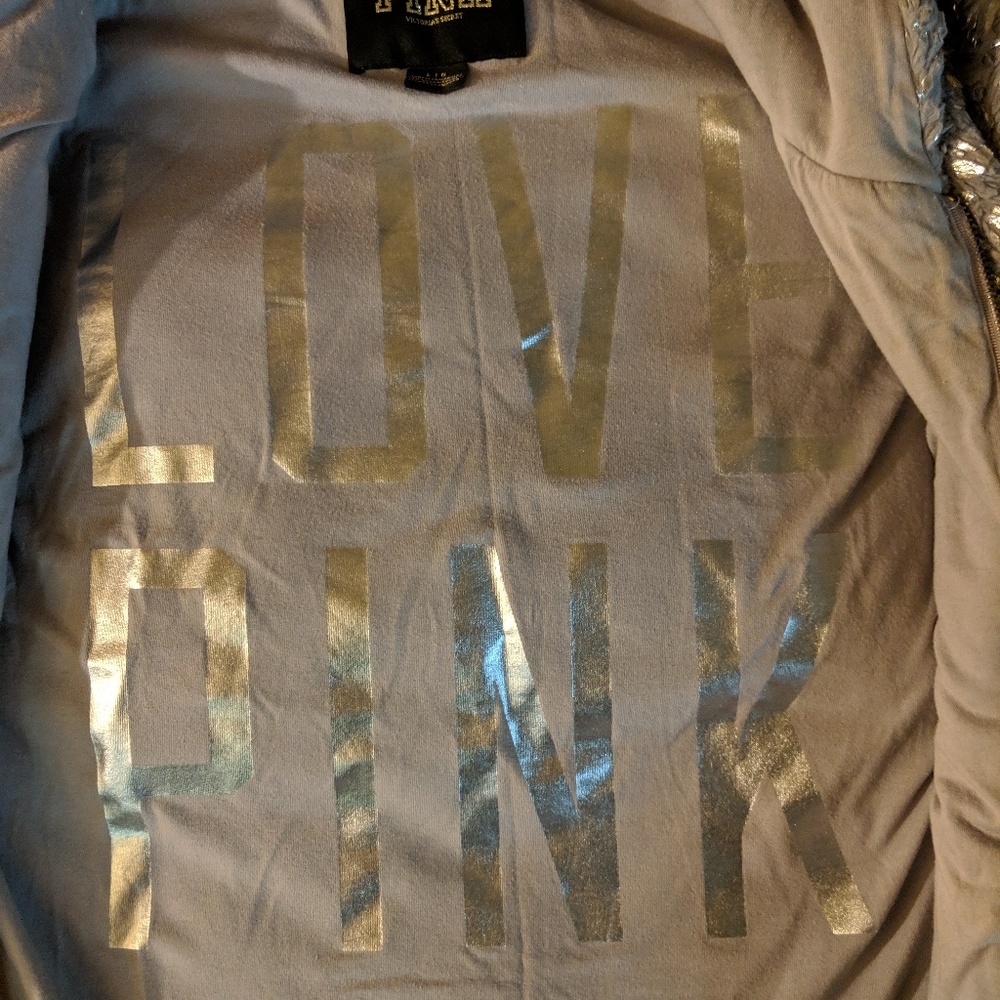 Pink sparkly zupup jacket